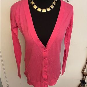 Express Pink Women's Cardigan Sweater